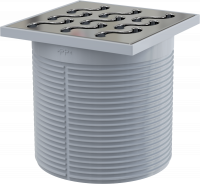 Горловина сливного трапа AlcaPlast , решетка 105 × 105 нержавейка APV0600 Горловина сливного трапа AlcaPlast , решетка 105 × 105 нержавейка APV0600