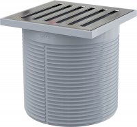 Горловина сливного трапа AlcaPlast , решетка 105 × 105 нержавейка APV0700 Горловина сливного трапа AlcaPlast , решетка 105 × 105 нержавейка APV0700