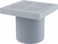 Горловина сливного трапа AlcaPlast , решетка 150 × 150 серая APV0200 Горловина сливного трапа AlcaPlast , решетка 150 × 150 серая APV0200