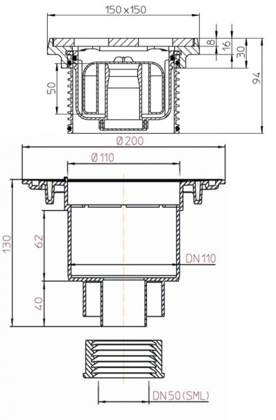 HL 310NPrG - SML     DN50/75/110