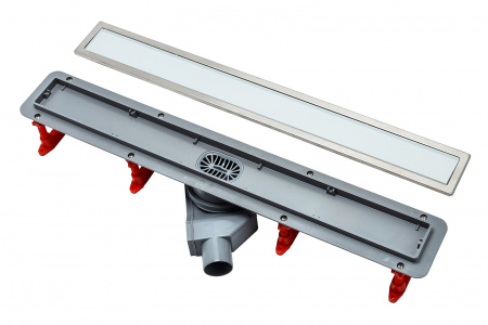 Душевой лоток Pestan Confluo Premium Line 850. Решетка Белое Стекло и Сталь 13000285 Душевой лоток Pestan Confluo Premium Line 850. Решетка Белое Стекло и Сталь 13000285