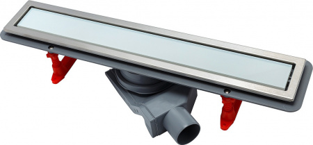 Душевой лоток Pestan Confluo Premium Line 550 белое стекло/сталь Душевой лоток Pestan Confluo Premium Line 550 белое стекло/сталь