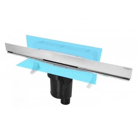 Душевой лоток Berges WALL 600 матовый хром 090056 Душевой лоток Berges WALL 600 матовый хром 090056