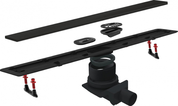 Душевой лоток Pestan Confluo Frameless Line 650 черный матовый Душевой лоток Pestan Confluo Frameless Line 650 черный матовый