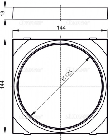    Ø125   AlcaPlast AGV910R