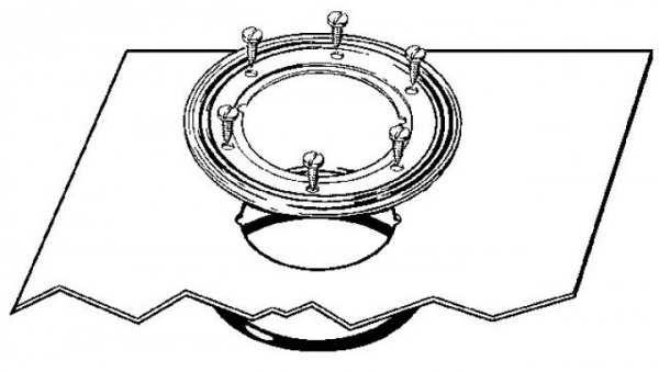 Гидроизоляция и Фланец для нанесения/закрепления гидроизоляции Viega Advantix (145мм), арт.125530 (4998.3) Гидроизоляция и Фланец для нанесения/закрепления гидроизоляции Viega Advantix (145мм), арт.125530 (4998.3)
