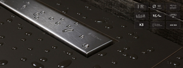 Душевой лоток Pestan Confluo Frameless Line 750 матовый хром Душевой лоток Pestan Confluo Frameless Line 750 матовый хром