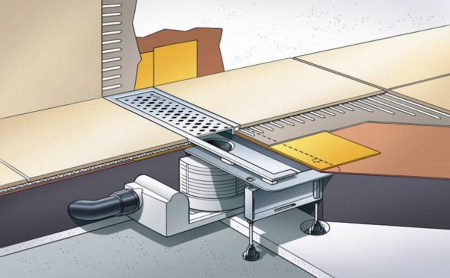 Душевой лоток Viega Advantix Visign 619060  800 мм. в комплекте с сифоном и дизайн-решеткой Душевой лоток Viega Advantix Visign 619060  800 мм. в комплекте с сифоном и дизайн-решеткой