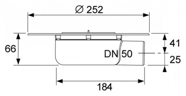    Tece TECEdrainpoint S  DN 50    (360 14 01)