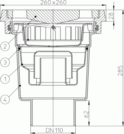 HL 606.1W/1     DN110