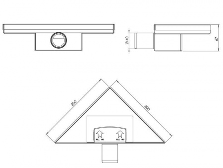 Душевой лоток Zorg Sanitary ZR C-3 Душевой лоток Zorg Sanitary ZR C-3