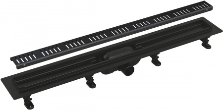 Душевой лоток AlcaPlast APZ10BLACK 550 с решеткой и опорами Душевой лоток AlcaPlast APZ10BLACK 550 с решеткой и опорами