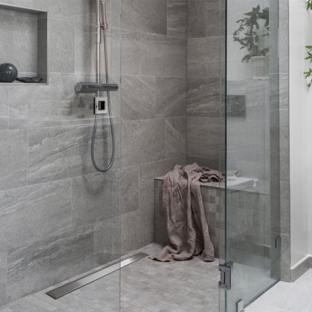 Душевой лоток Pestan Confluo Frameless Line 850 матовый хром Душевой лоток Pestan Confluo Frameless Line 850 матовый хром