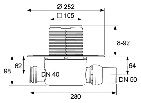 Трап для душа Tece TECEdrainpoint S 120 Трап для душа Tece TECEdrainpoint S 120