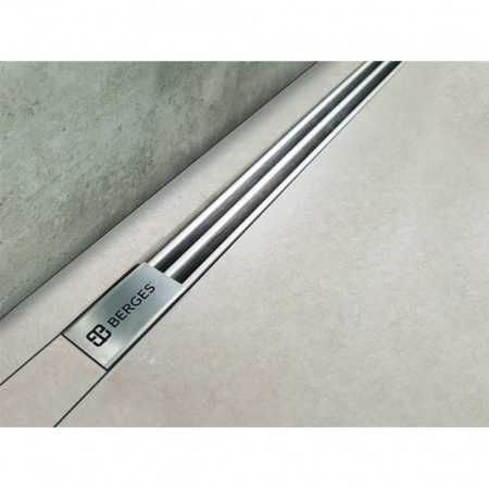 Душевой лоток Berges SUPER Slim 400 матовый хром 090077 Душевой лоток Berges SUPER Slim 400 матовый хром 090077
