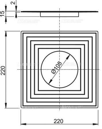 Воротник AlcaPlast ,  2–х уровневой изоляцией Ø105 APV0003 Воротник AlcaPlast ,  2–х уровневой изоляцией Ø105 APV0003