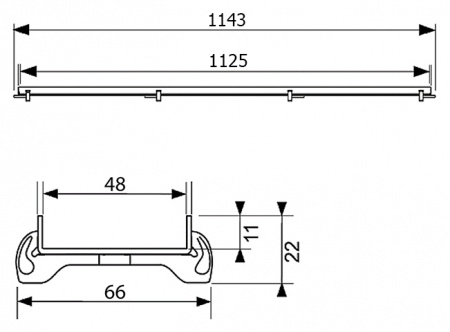  Tece TECEdrainline Plate 6 112 70 120120    