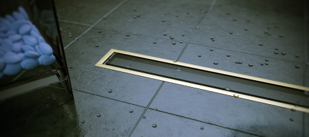 Душевой лоток Pestan Confluo Premium Gold Black Glass Line 300 черное стекло/позолоченная сталь Душевой лоток Pestan Confluo Premium Gold Black Glass Line 300 черное стекло/позолоченная сталь