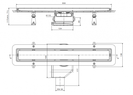   Pestan Confluo Premium Gold Black Glass Line 550