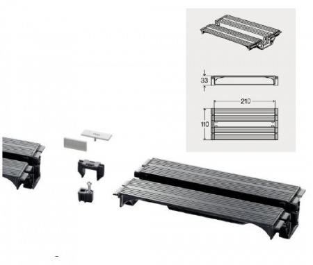 Соединительный элемент Viega Advantix Vario 708917. Для 2-х и более лотков. Соединительный элемент Viega Advantix Vario 708917. Для 2-х и более лотков.