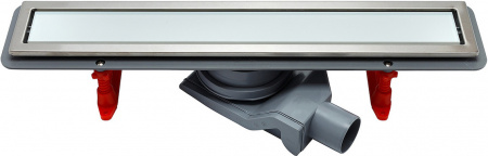 Душевой лоток Pestan Confluo Premium Line 650 белое стекло/сталь Душевой лоток Pestan Confluo Premium Line 650 белое стекло/сталь