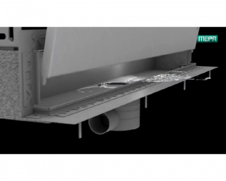 Душевой лоток (трап) Пристенный дренажный канал с накладкой из нержавеющей стали Mepa TersoWALL (700 мм) 150390 Душевой лоток (трап) Пристенный дренажный канал с накладкой из нержавеющей стали Mepa TersoWALL (700 мм) 150390