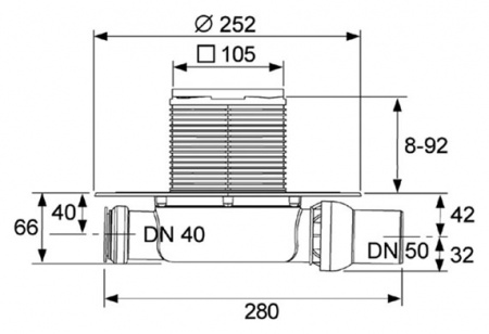Трап для душа Tece TECEdrainpoint S 110 Трап для душа Tece TECEdrainpoint S 110