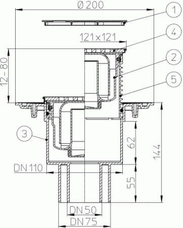 HL 310N-3124  -    DN50/75/110
