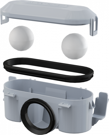 Гидрозатвор для пластикового водоотводящего желоба AlcaPlast  P065 Гидрозатвор для пластикового водоотводящего желоба AlcaPlast  P065