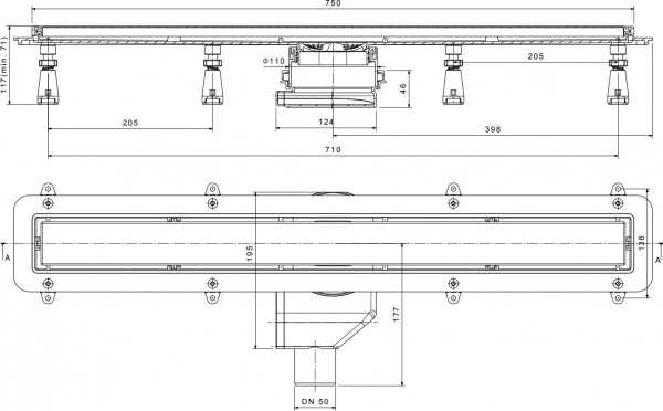 ������� ����� Pestan Confluo Premium Line 750 ������ ������/�����