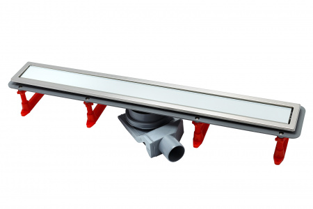 Душевой лоток Pestan Confluo Premium Line 850. Решетка Белое Стекло и Сталь 13000285 Душевой лоток Pestan Confluo Premium Line 850. Решетка Белое Стекло и Сталь 13000285