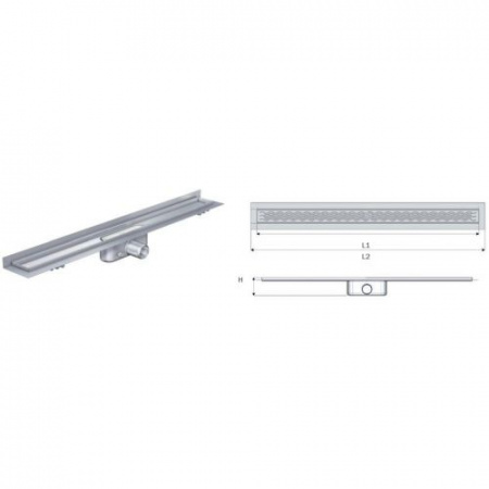 Душевой лоток ACO Showerdrain C 408766 Душевой лоток ACO Showerdrain C 408766