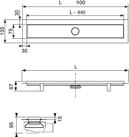 ������� ����� TECE linus  Kl9003  90 �� ��������